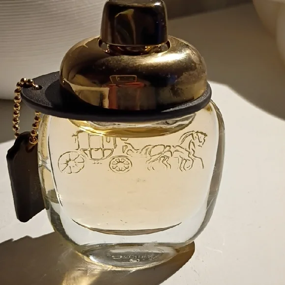 Coach Gold & Black Perfume with Signature Coach Tag - Picture 5 of 5